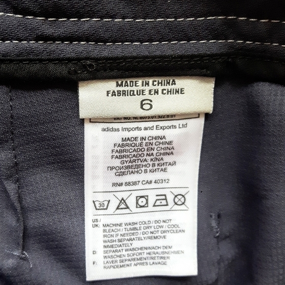 2/$35 Sale Climalite ADIDAS athletic/hiking cropped pants. Like New Sz 6  Bl/Gry - Picture 7 of 12